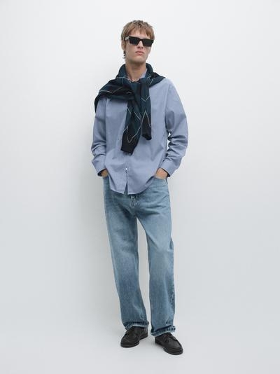 Massimo Dutti Рубашка REGULAR FIT в клетку из 100% хлопка