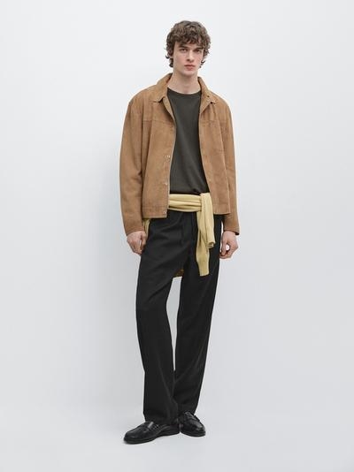 Massimo Dutti Брюки из шерсти свободного кроя