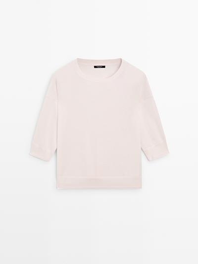 Massimo Dutti Вязаный свитер из хлопкового смесового волокна купить с доставкой.