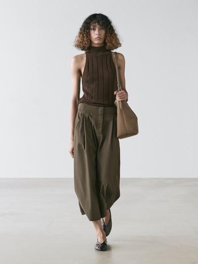 Massimo Dutti Юбка-миди с проймой