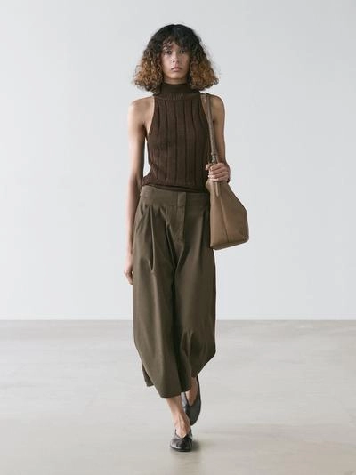 Юбка-миди с проймой- Заказать в России