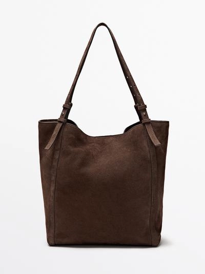 Сумка-тоут из разделанной замши- Заказать в России