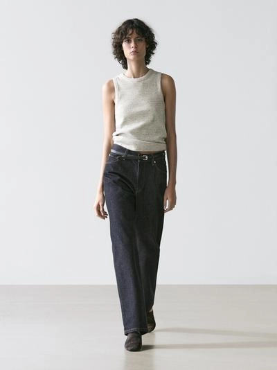 Футболка без рукавов из хлопкового смесового материала- Заказать в России