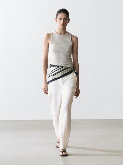 Massimo Dutti Брюки для льняного костюма