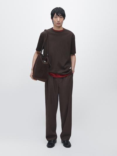 Massimo Dutti Футболка из 100% хлопка с короткими рукавами