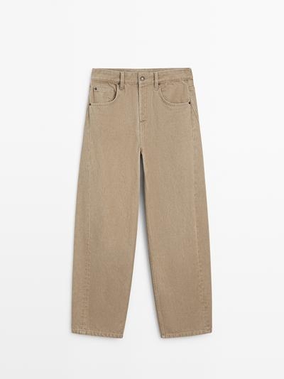 Massimo Dutti Джинсы с завышенной талией и объемом в районе бедер