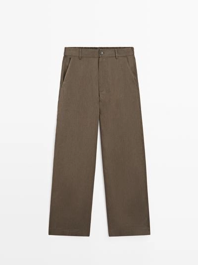 Брюки со свободной посадкой на резинке- Заказать в России