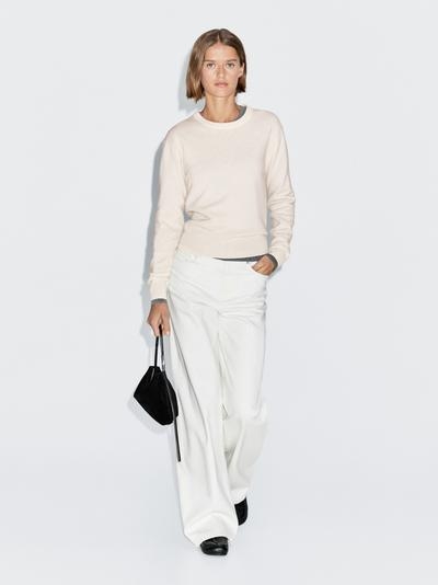 Massimo Dutti Свитер из шерстяной смеси с круглым вырезом