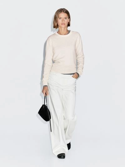 Свитер из шерстяной смеси с круглым вырезом