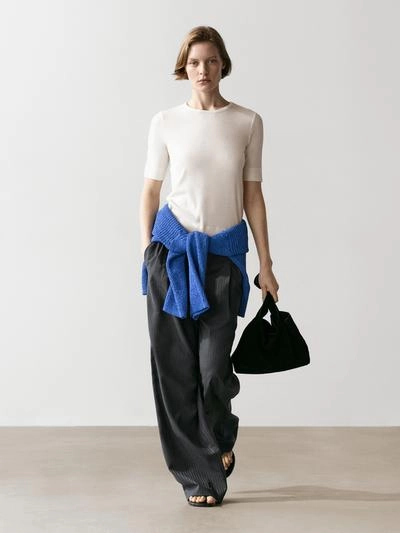 Футболка из хлопкового смесового материала- Заказать в России