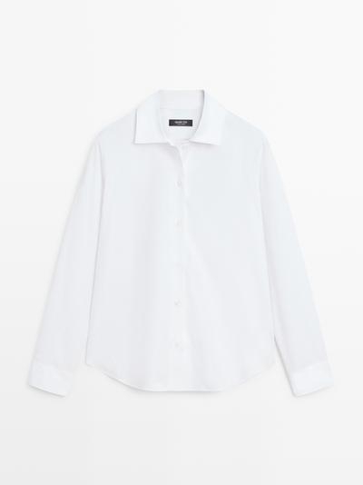 Massimo Dutti Рубашка из хлопкового поплина