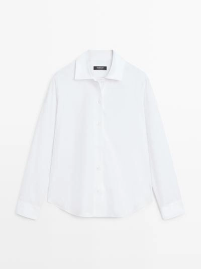 Massimo Dutti Рубашка из хлопкового поплина