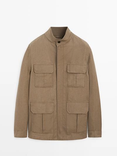 Пиджак из 100% льна safari