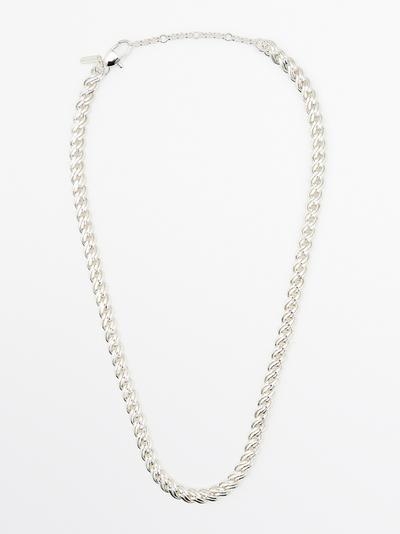 Massimo Dutti Серебристое ожерелье с цепочками купить с доставкой.