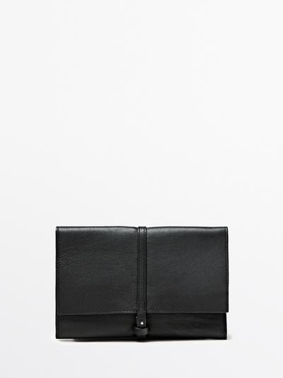 Massimo Dutti Чехол для путешествий из натуральной кожи нубук купить с доставкой.