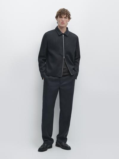 Massimo Dutti Укороченный льняной пиджак