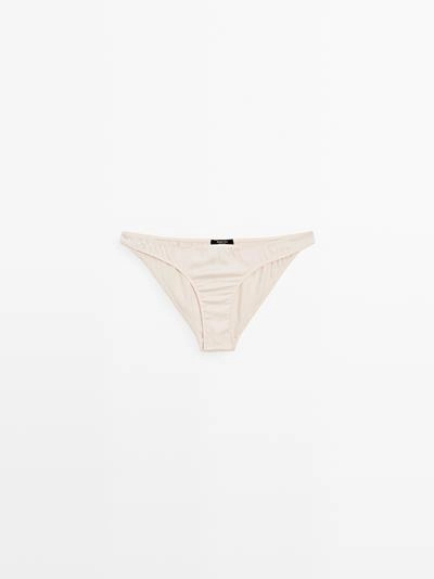 Трусики из шелкового микса с атласным блеском- Заказать в России