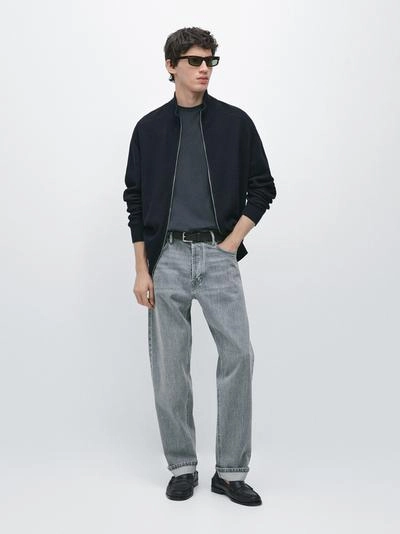 Кардиган с застежкой-молнией из хлопкового трикотажа