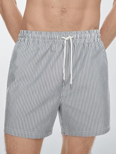 Плавки с полосатыми деталями- Заказать в России