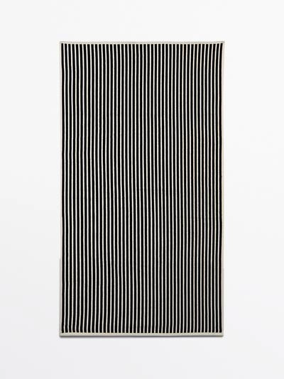 Полотенце из хлопка в полоску- Заказать в России