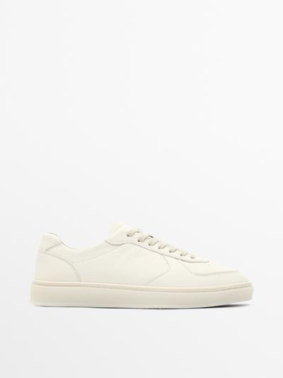 Massimo Dutti Кроссовки из наппы купить с доставкой.