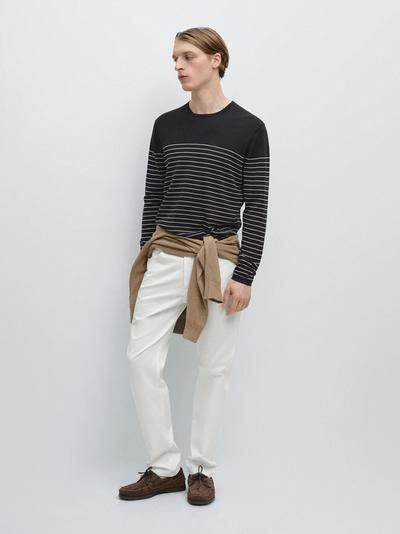 Брюки с эффектом денима и зауженным кроем- Заказать в России