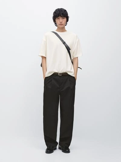 Хлопковые брюки модели barrel fit- Заказать в России