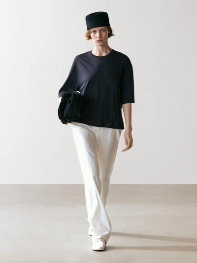 Футболка с короткими рукавами из хлопка oversize