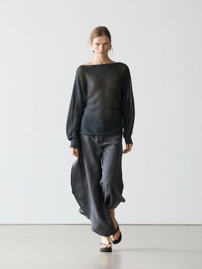 Massimo Dutti Брюки из льняной смеси с разрезами купить с доставкой.