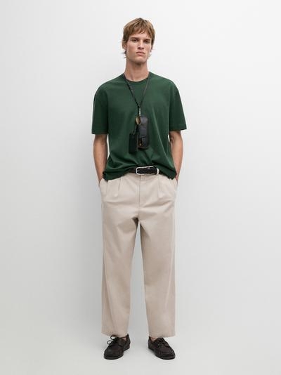 Massimo Dutti Футболка из 100% хлопка среднего веса