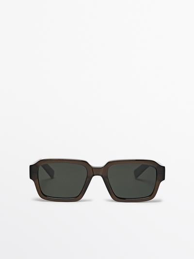 Massimo Dutti Солнечные очки прямоугольной формы