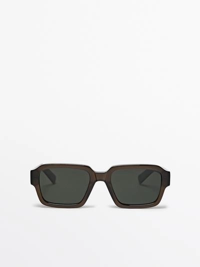 Солнечные очки прямоугольной формы- Заказать в России