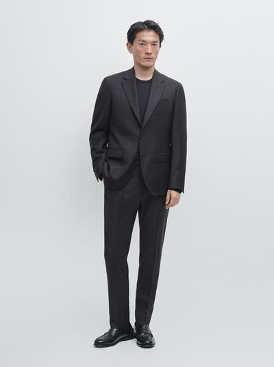 Massimo Dutti Пиджак из прохладной шерсти