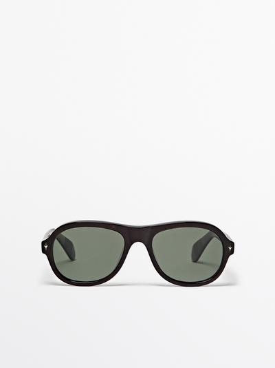 Massimo Dutti Солнцезащитные очки AVIATOR купить с доставкой.