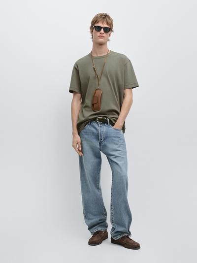 Massimo Dutti Футболка с коротким рукавом из 100% хлопка купить с доставкой.