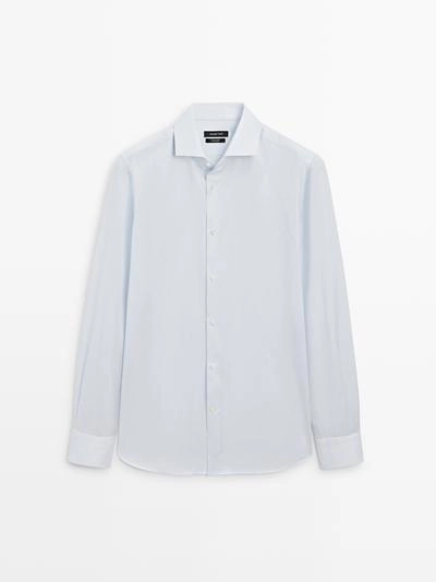 Рубашка slim fit из 100% хлопка