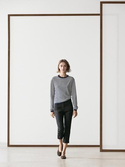 Massimo Dutti Свитер из полосатого хлопка и шелка