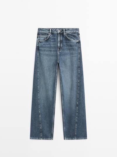 Massimo Dutti Джинсы с бочонковым кроем купить с доставкой.