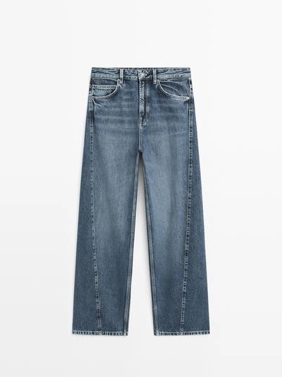 Джинсы с бочонковым кроем- Заказать в России