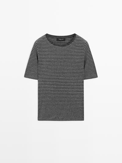 Massimo Dutti Рубашка с коротким рукавом в полоску купить с доставкой.