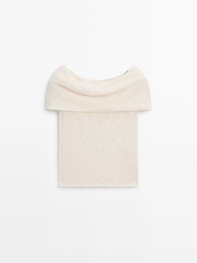 Топ с текстурой на одно плечо- Заказать в России