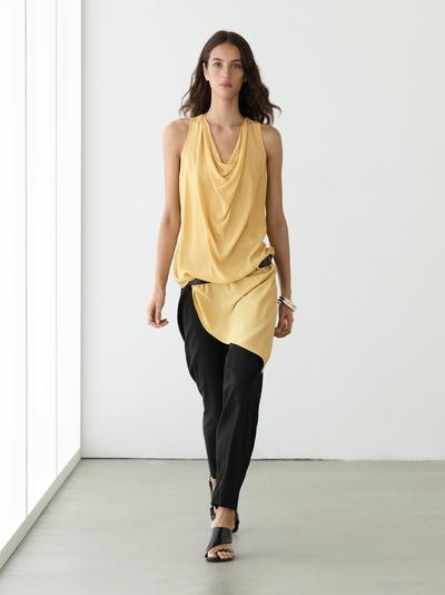 Massimo Dutti Длинный плавный асимметричный топ