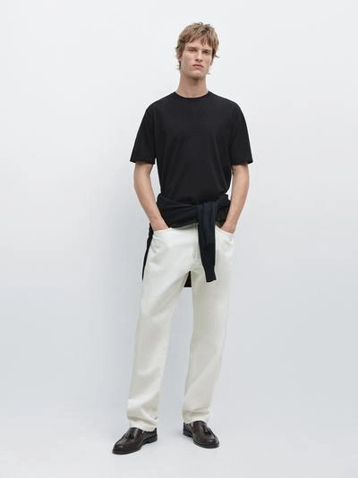 Хлопковая вязаная футболка- Заказать в России