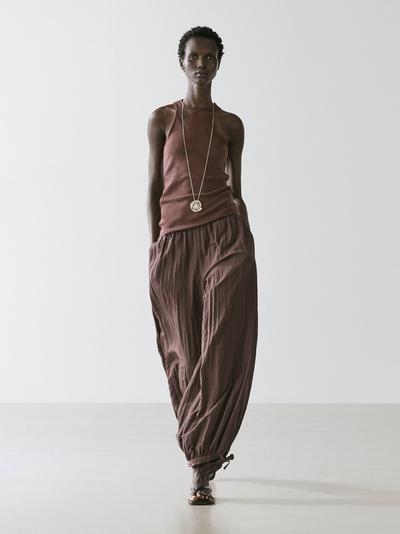 Massimo Dutti Топ из легкого трикотажа из 100% хлопка