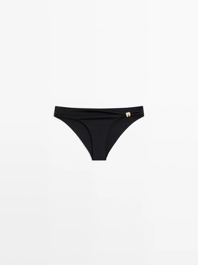 Нижняя часть бикини с деталями из страз- Заказать в России