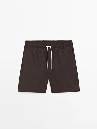 Купальник однотонный