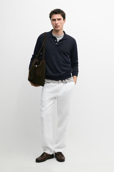 Massimo Dutti Льняные брюки в стиле джоггер