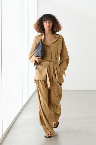 Massimo Dutti Широкие брюки с вытачками