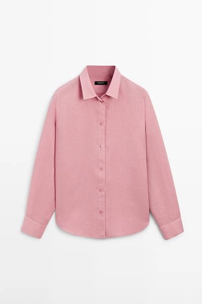 Рубашка из 100% льна flowing- Заказать в России