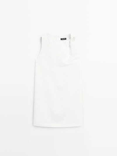 Мини-платье с деталью завязки на лямке- Заказать в России